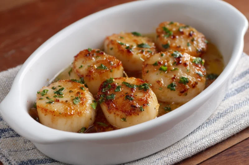 Golden Air Fryer Scallops Recipe