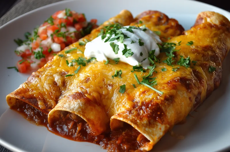 Cheesy Cheese Enchiladas Recipe