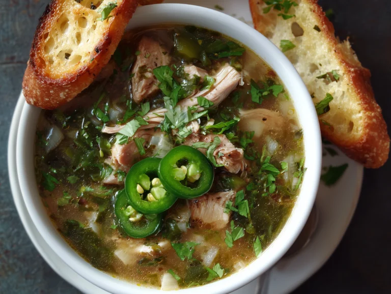 chicken poblano soup.