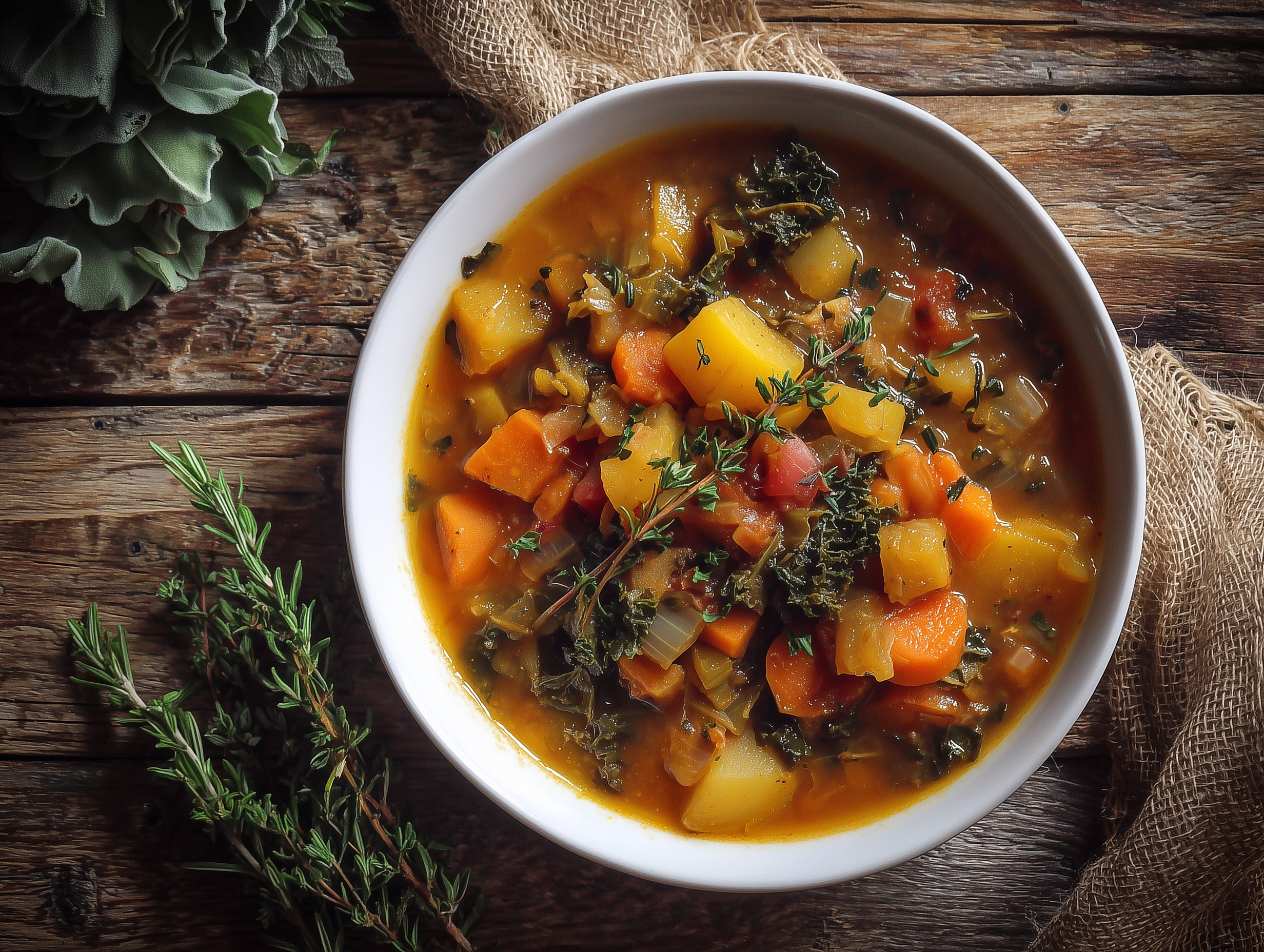 Warm Fall Vegetable Soup Recipe