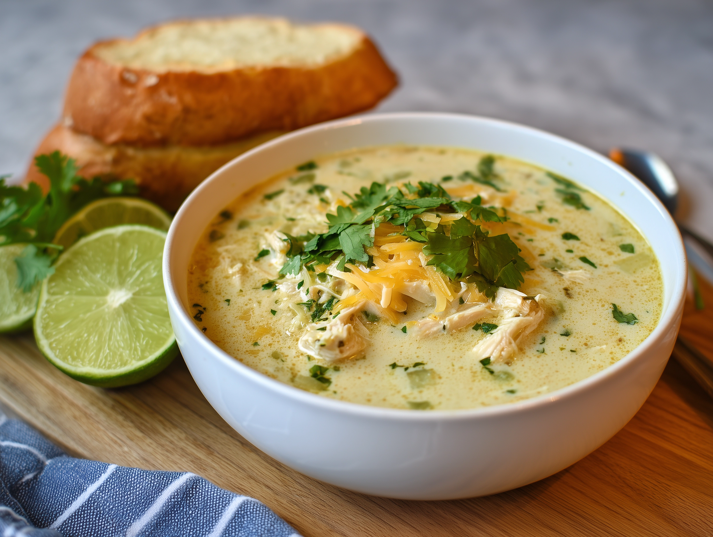 Creamy Green Enchilada Chicken Soup Recipe