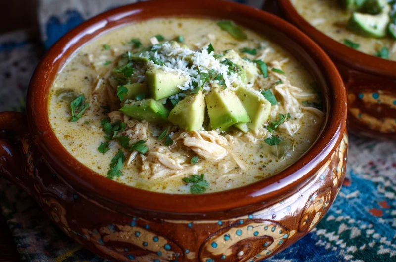 Creamy Green Enchilada Chicken Soup Recipe