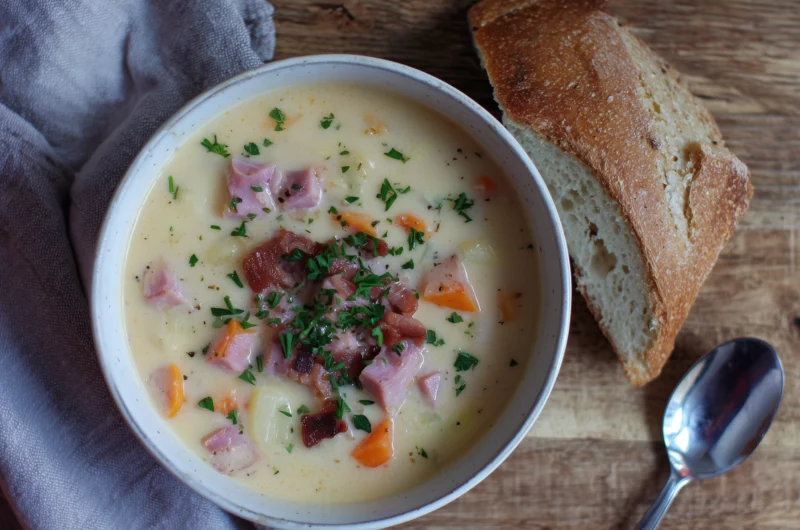 Comforting Ham Chowder Soup Recipe