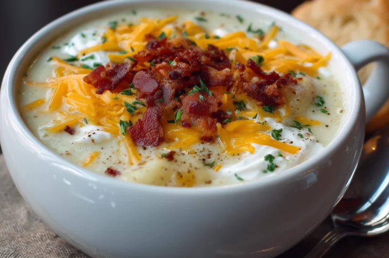 Loaded Cheesy Potato Soup Recipe