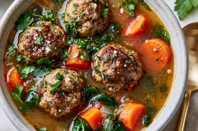 Hearty Meatball Soup Recipe