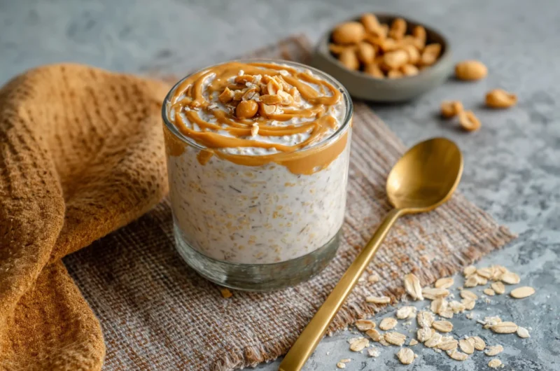 Creamy Overnight Oats Peanut Butter Recipe