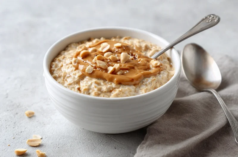 Creamy Overnight Oats Peanut Butter Recipe