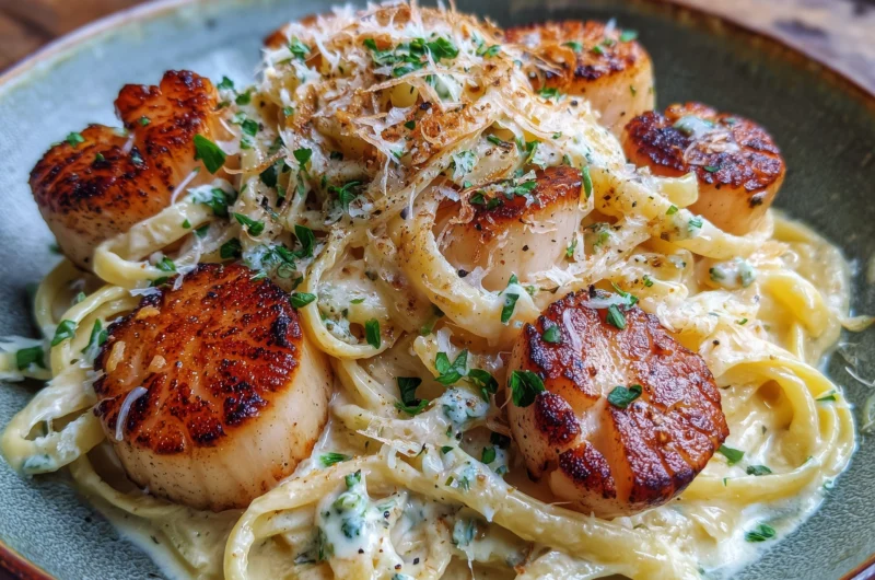 Creamy Scallops Pasta Recipe