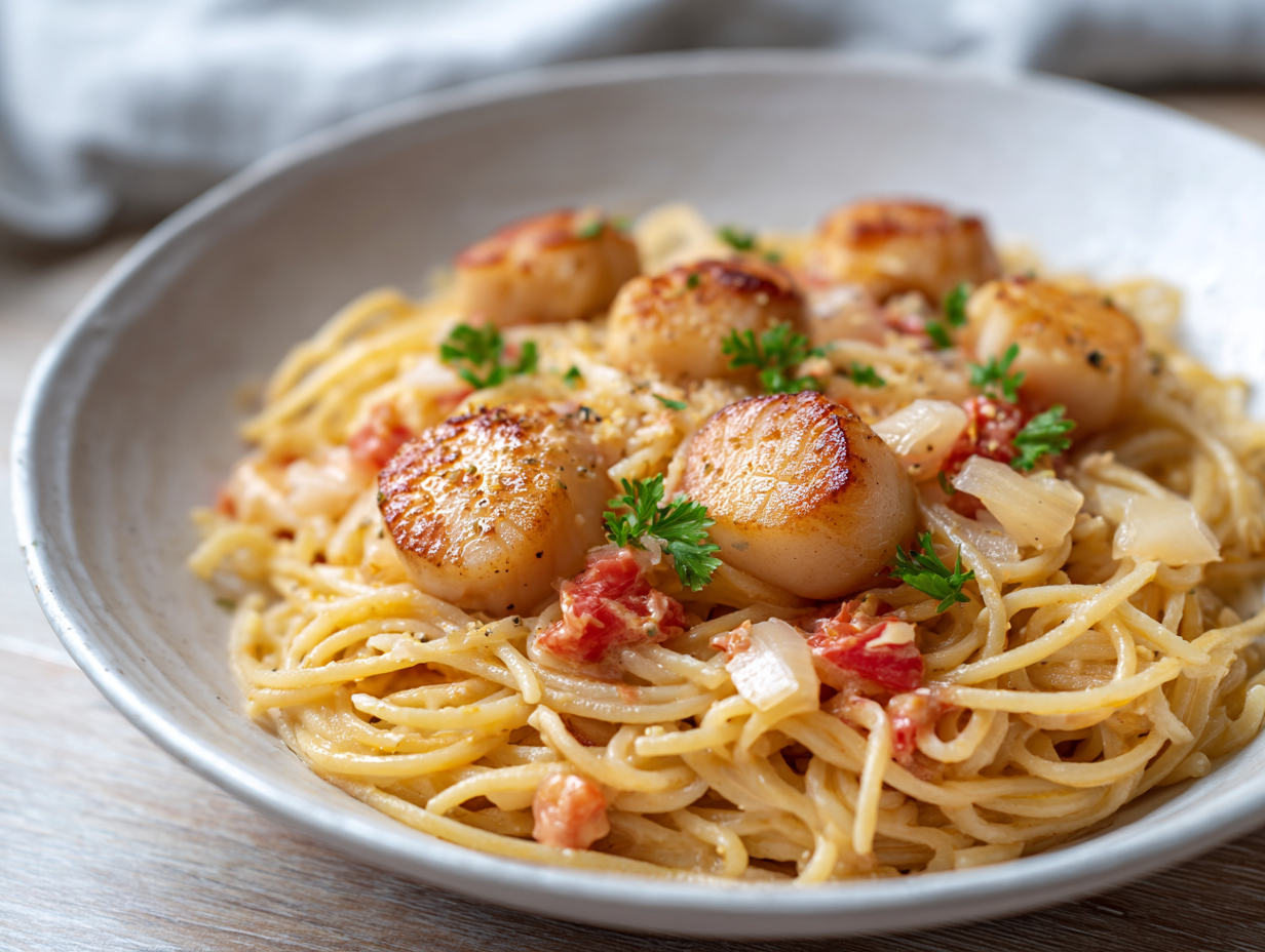 scallops pasta