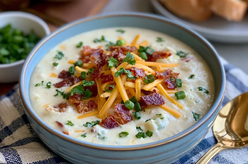 Creamy Baked Potato Soup Crock Pot Recipe