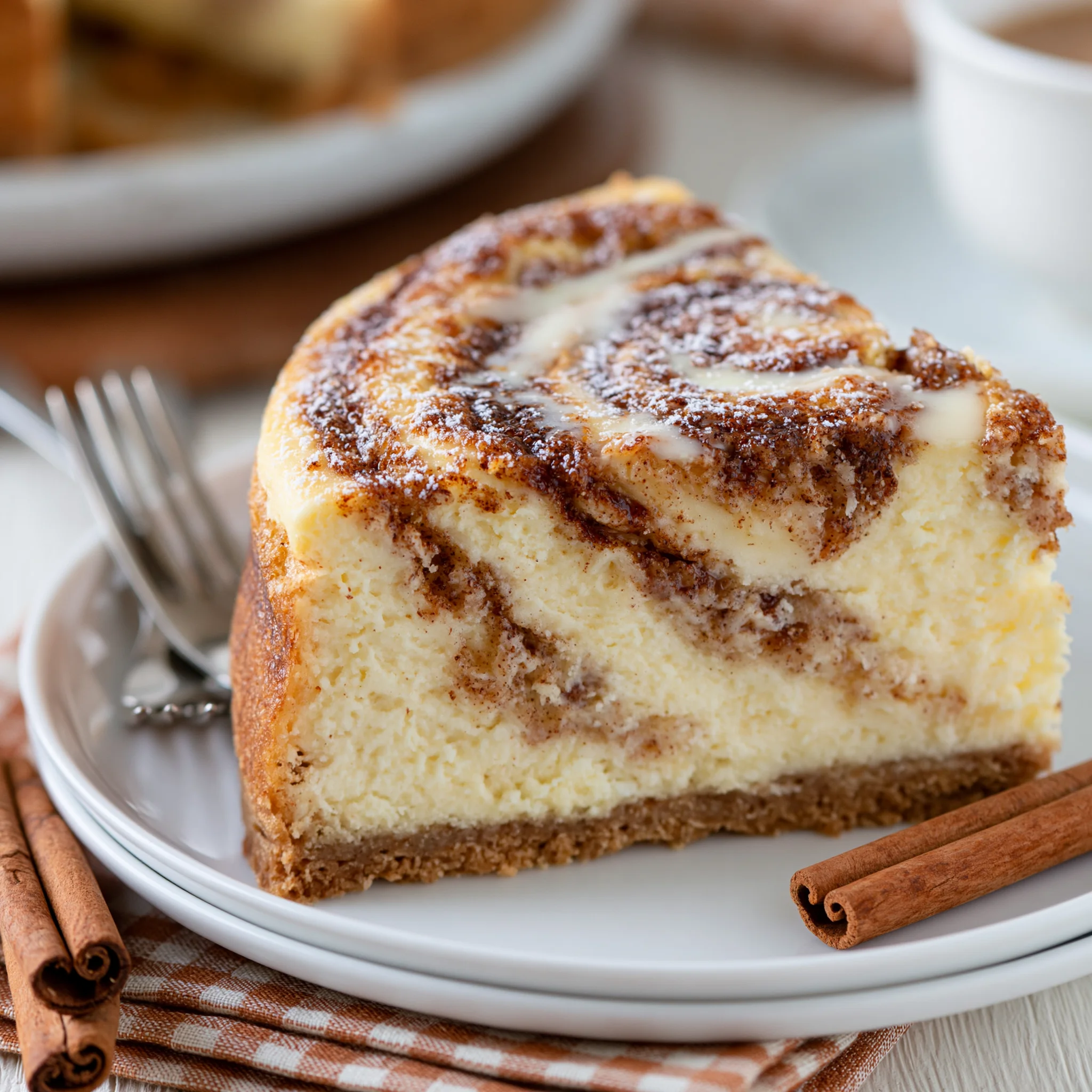cinnamon roll cheesecake