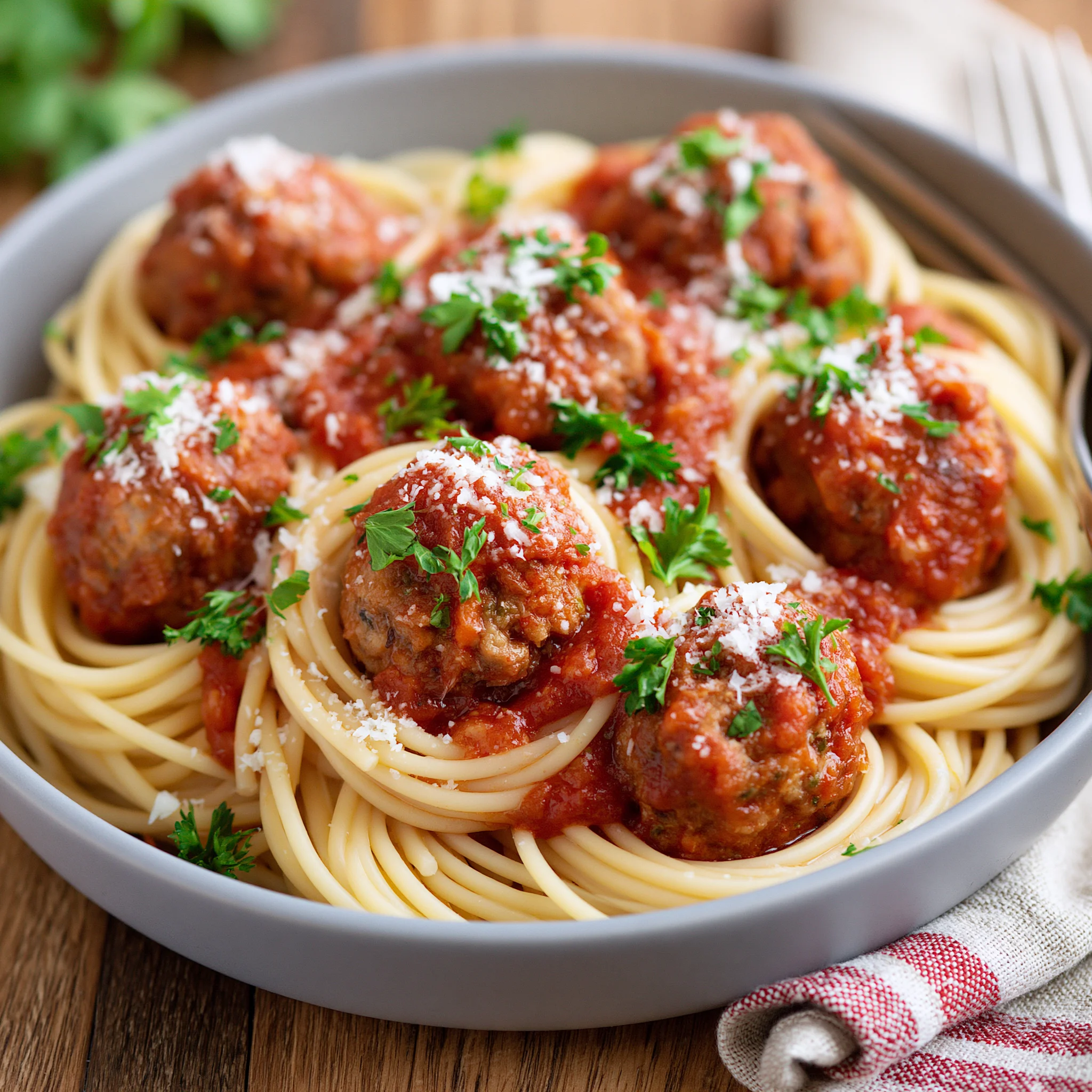 spaghetti and meatballs