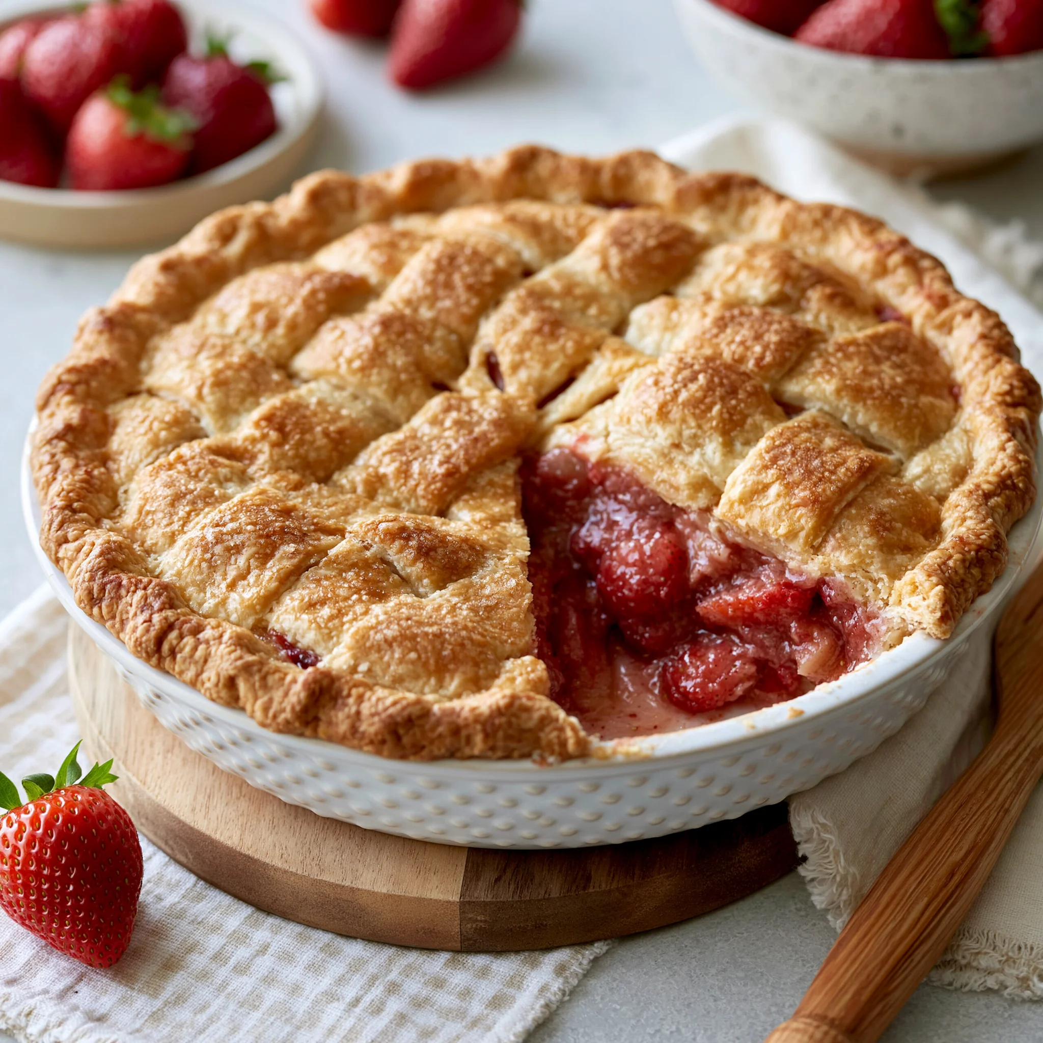 strawberry rhubarb pie